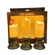 Smokeless LED Candle Light - (3 Pcs Set)